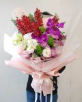蘭花設計款花束 Cymbidium Orchid